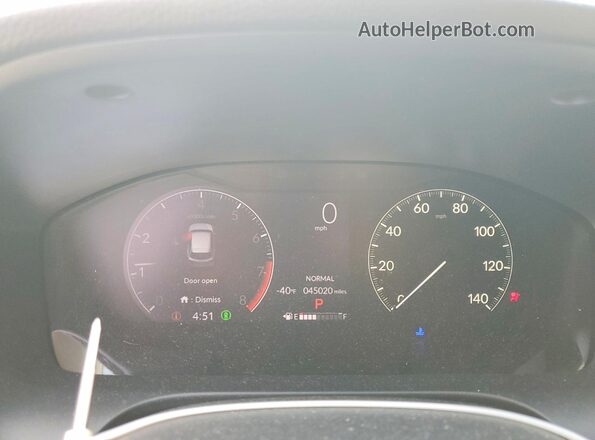 3CZRZ1H36PM706795 2023 HONDA HR-V Gray Սարքավորումների վահանակի տեսք