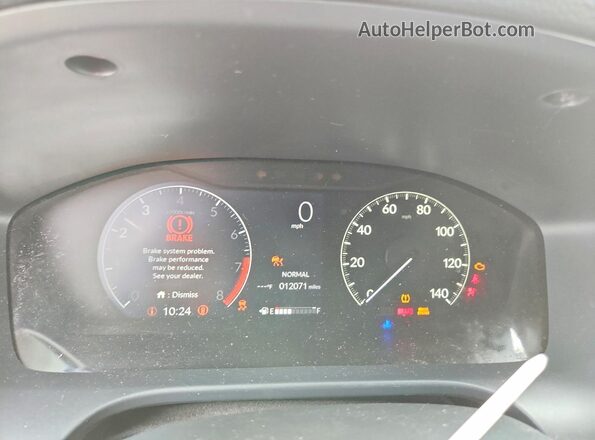 3CZRZ1H39RM728521 2024 HONDA HR-V White Սարքավորումների վահանակի տեսք