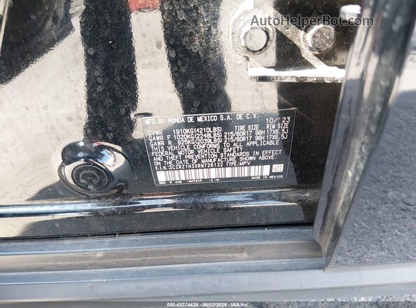 3CZRZ1H3XRM726132 2024 HONDA HR-V Black Widok komory silnika