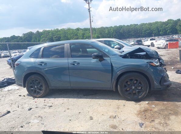 3CZRZ1H50RM733527 2024 HONDA HR-V Blue Rear interior view