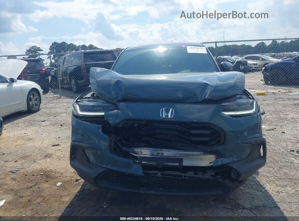 3CZRZ1H50RM733527 2024 HONDA HR-V Blue Instrument cluster view