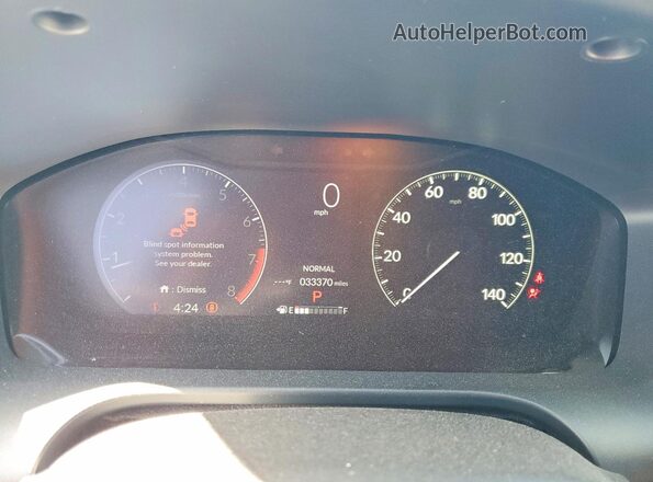 3CZRZ1H50RM740381 2024 HONDA HR-V Red Вид щитка приладів