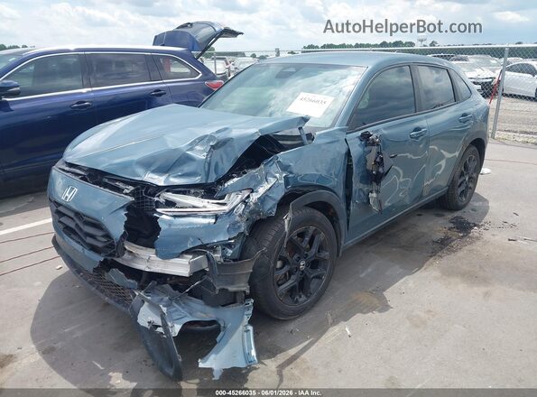 3CZRZ1H54PM713746 2023 HONDA HR-V Light Blue წინა მარცხენა ხედი სამი მეოთხედიდან