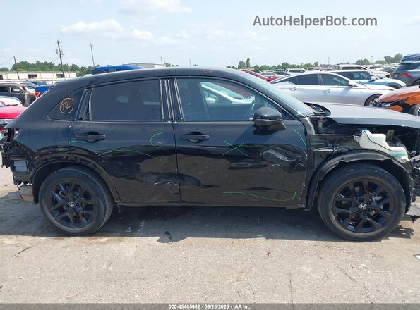 3CZRZ1H55RM740389 2024 HONDA HR-V Black Սալոնի 360 աստիճան տեսք