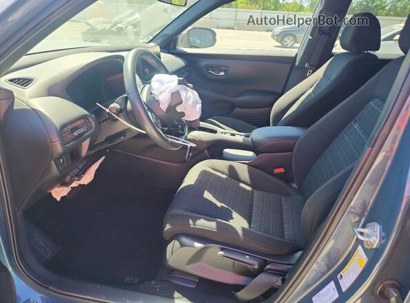 3CZRZ1H56RM750929 2024 HONDA HR-V Turquoise Widok wnętrza z przodu