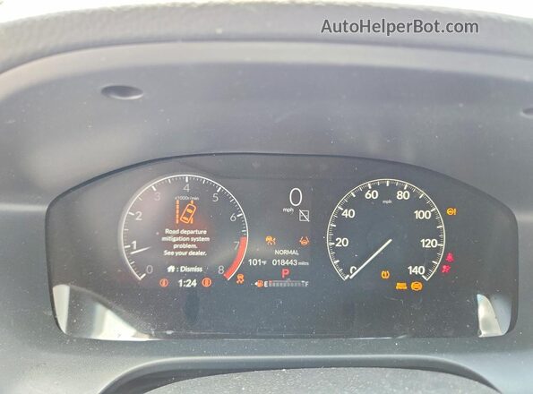 3CZRZ1H56SM704782 2025 HONDA HR-V Black Instrument cluster view