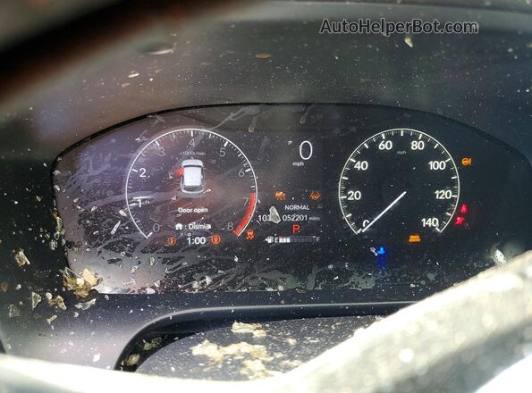 3CZRZ1H57RM738840 2024 HONDA HR-V Blue Widok zestawu wskaźników