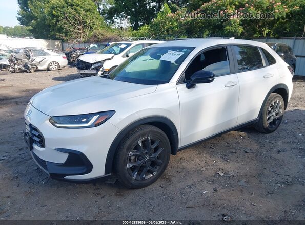 3CZRZ1H57SM710574 2025 HONDA HR-V White წინა მარცხენა ხედი სამი მეოთხედიდან