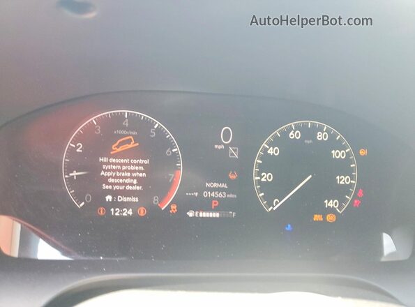 3CZRZ1H58RM708200 2024 HONDA HR-V White Vista del cuadro de instrumentos