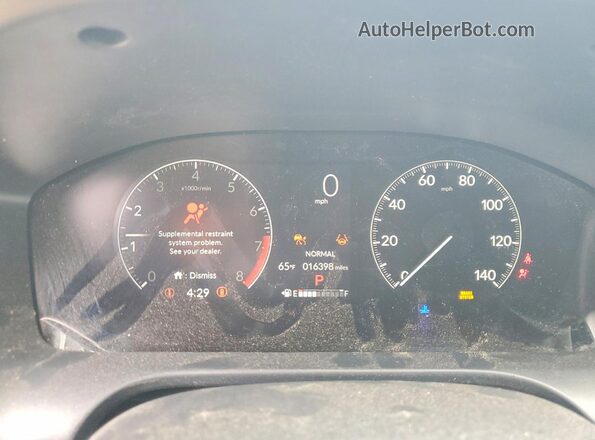 3CZRZ1H58SM741994 2025 HONDA HR-V White Вид щитка приладів