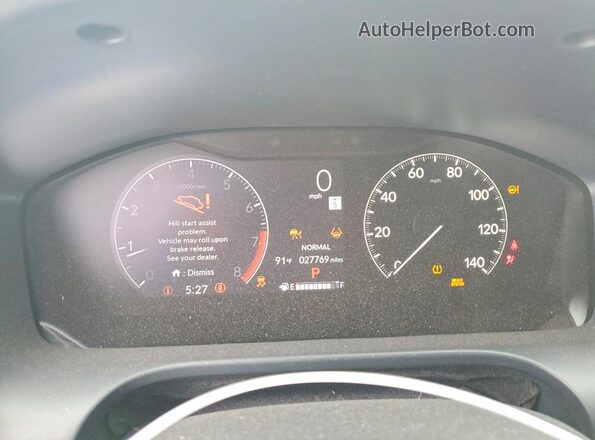 3CZRZ1H59PM720594 2023 HONDA HR-V Red Instrument cluster view