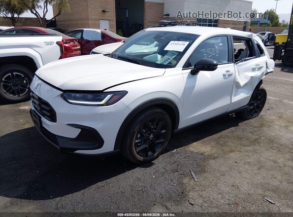 3CZRZ1H59RM711302 2024 HONDA HR-V White Առջևի ձախ երեք քառորդ տեսարան