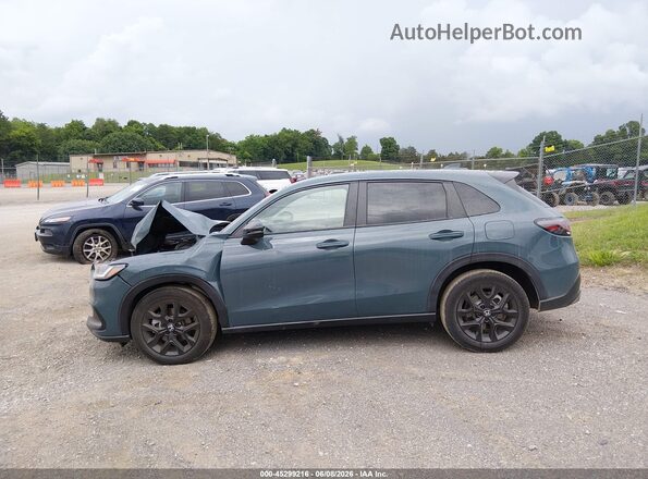 3CZRZ1H59SM730132 2025 HONDA HR-V Blue Սալոնի 360 աստիճան տեսք