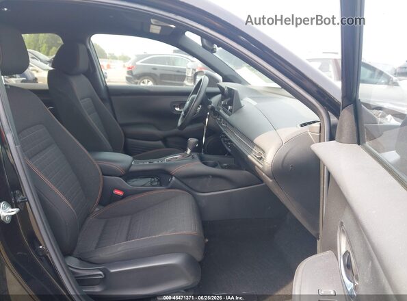 3CZRZ1H5XPM746122 2023 HONDA HR-V Black Front interior view