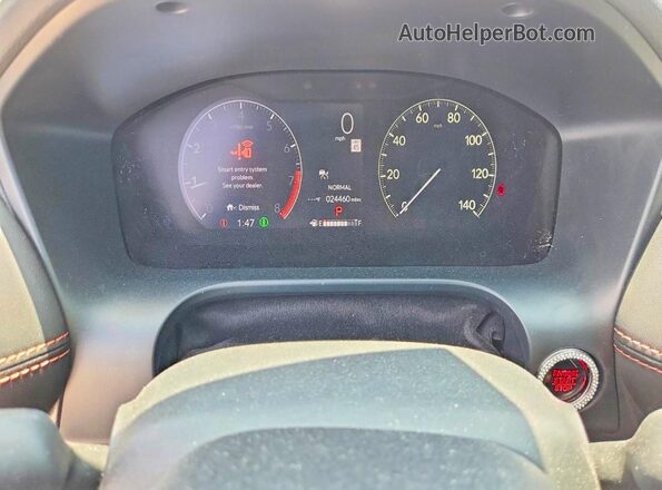 3CZRZ1H5XRM701765 2024 HONDA HR-V White Instrument cluster view