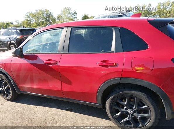 3CZRZ1H5XSM739938 2025 HONDA HR-V Red Սալոնի 360 աստիճան տեսք