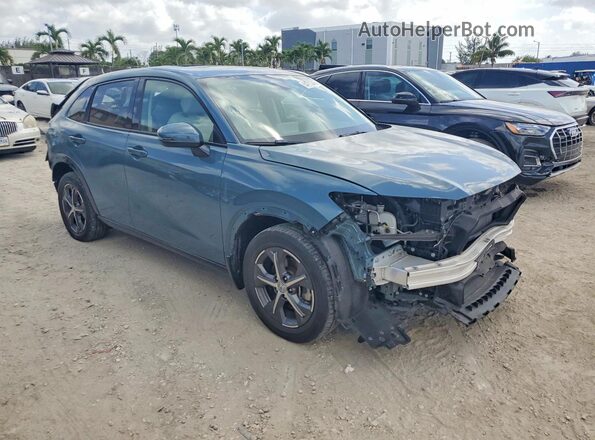 3CZRZ1H71RM757398 2024 HONDA HR-V Синий Передняя правая четверть