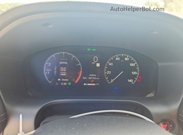 3CZRZ1H74TM729893 2026 HONDA HR-V White ხელსაწყოთა პანელის ხედი