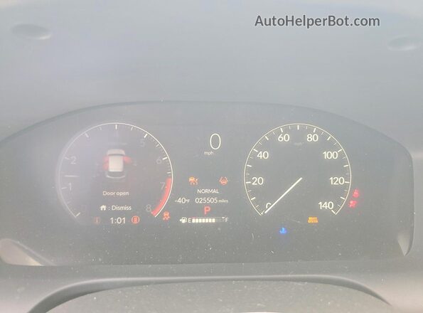 3CZRZ2H32SM761839 2025 HONDA HR-V Белый Вид щитка приборов