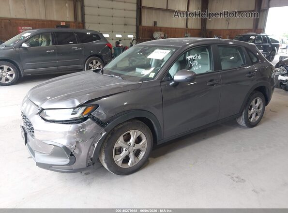 3CZRZ2H33PM727674 2023 HONDA HR-V Gray წინა მარცხენა ხედი სამი მეოთხედიდან