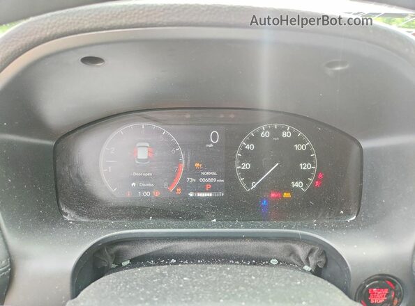 3CZRZ2H36PM746106 2023 HONDA HR-V Gray ხელსაწყოთა პანელის ხედი