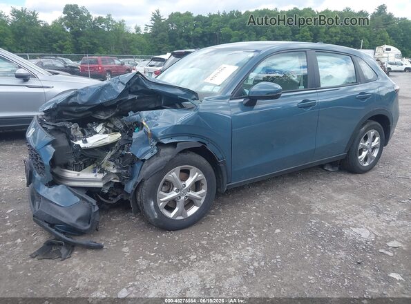3CZRZ2H37PM747166 2023 HONDA HR-V Blue Առջևի ձախ երեք քառորդ տեսարան