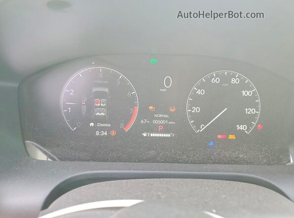 3CZRZ2H37SM797073 2025 HONDA HR-V Blue Vista del cuadro de instrumentos