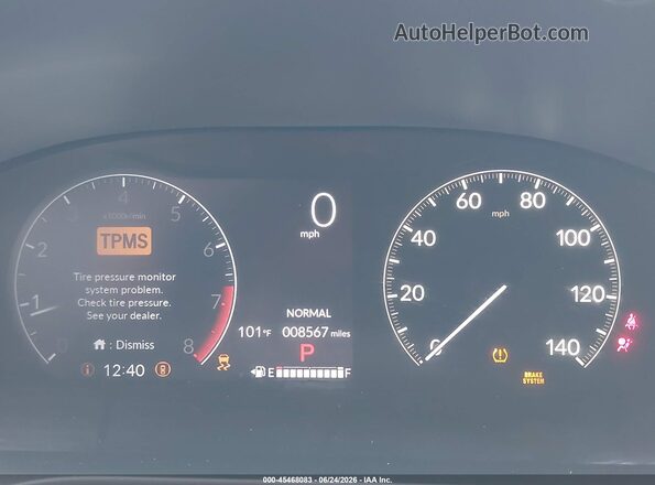 3CZRZ2H39TM712445 2026 HONDA HR-V Серый Вид задних сидений