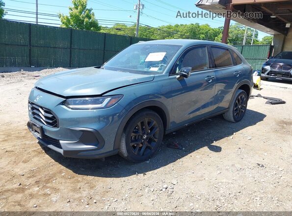 3CZRZ2H50PM725866 2023 HONDA HR-V Blue Առջևի ձախ երեք քառորդ տեսարան