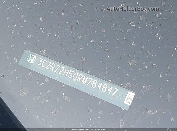 3CZRZ2H50RM764847 2024 HONDA HR-V Gray 