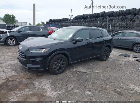 3CZRZ2H51RM732019 2024 HONDA HR-V Black წინა მარცხენა ხედი სამი მეოთხედიდან