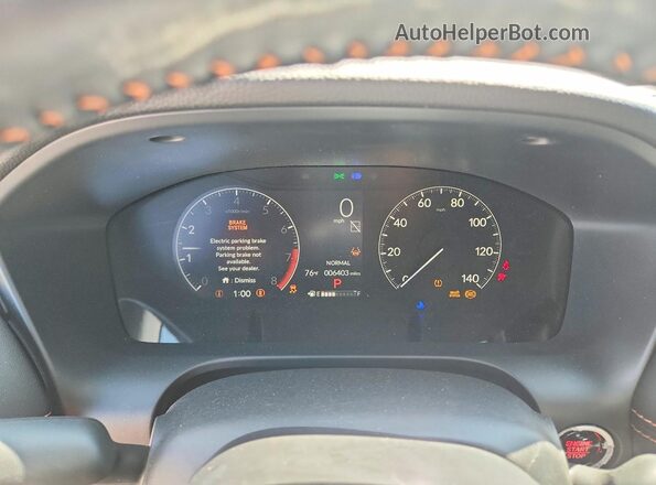 3CZRZ2H51TM704714 2026 HONDA HR-V Teal Instrument cluster view