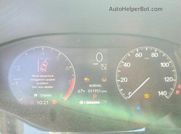 3CZRZ2H52SM768663 2025 HONDA HR-V Red ხელსაწყოთა პანელის ხედი