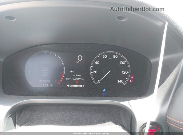 3CZRZ2H52SM778612 2025 HONDA HR-V Gray Vista de los asientos traseros
