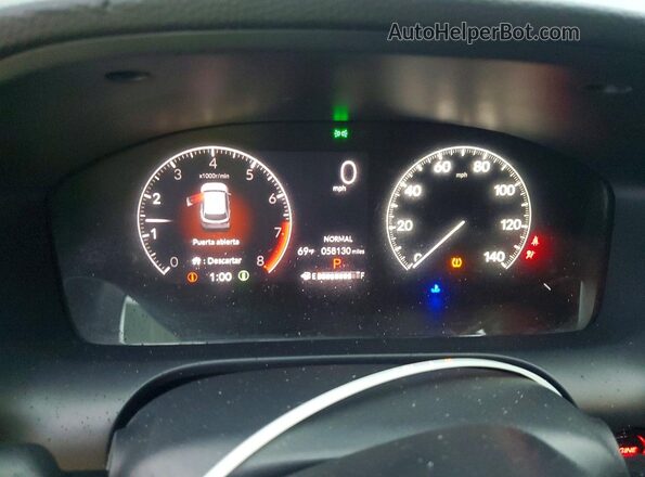 3CZRZ2H53PM714196 2023 HONDA HR-V Red Instrument cluster view