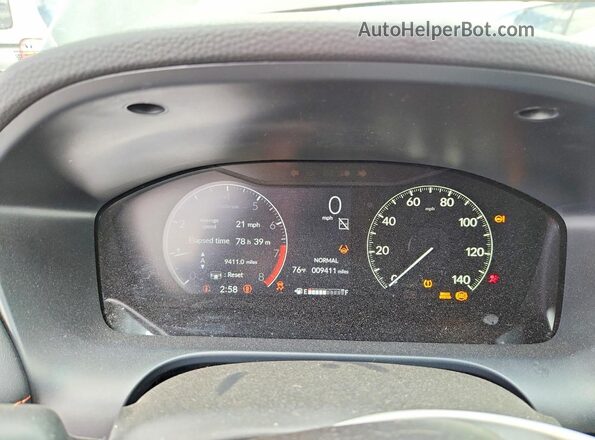 3CZRZ2H53RM732135 2024 HONDA HR-V Black Vista del cuadro de instrumentos