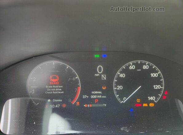 3CZRZ2H54SM795654 2025 HONDA HR-V Red Vista del cuadro de instrumentos