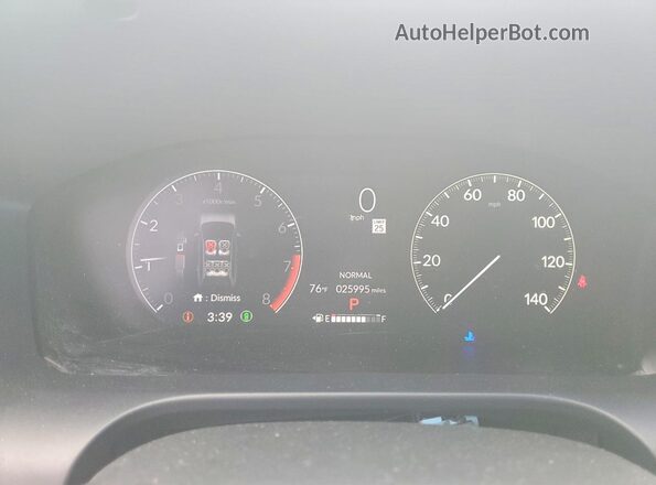 3CZRZ2H55RM734775 2024 HONDA HR-V Red Widok zestawu wskaźników