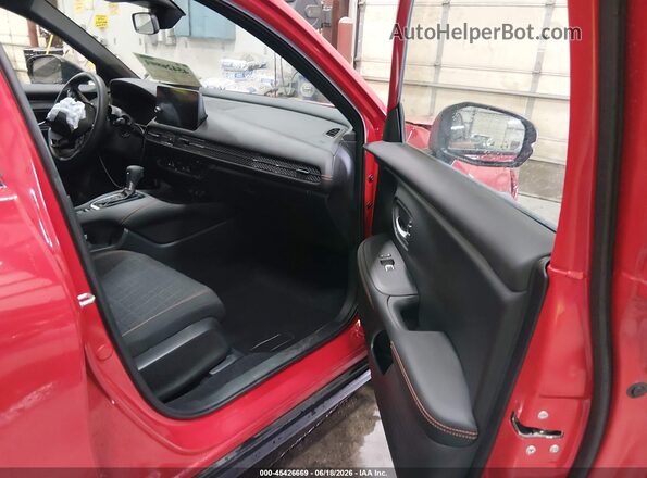 3CZRZ2H55TM705283 2026 HONDA HR-V Red Widok wnętrza z przodu