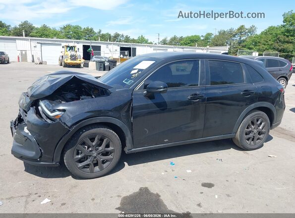 3CZRZ2H56PM748777 2023 HONDA HR-V Black Սալոնի 360 աստիճան տեսք