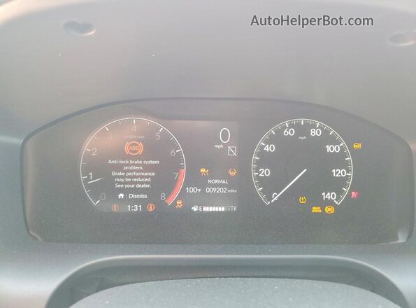 3CZRZ2H56SM702987 2025 HONDA HR-V Red Вид щитка приладів