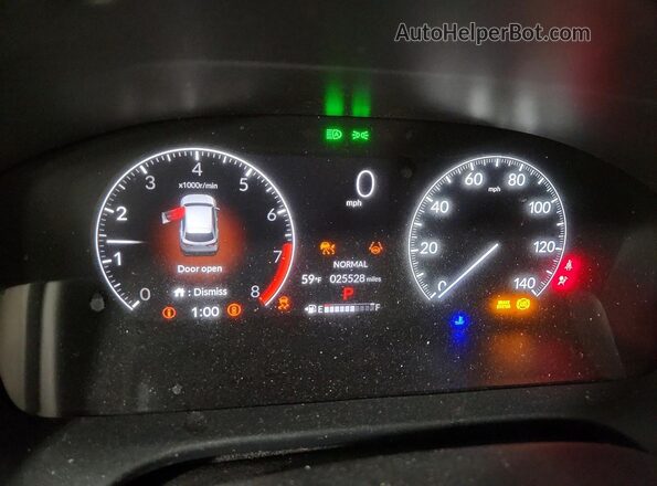 3CZRZ2H57PM713083 2023 HONDA HR-V Blue Instrument cluster view