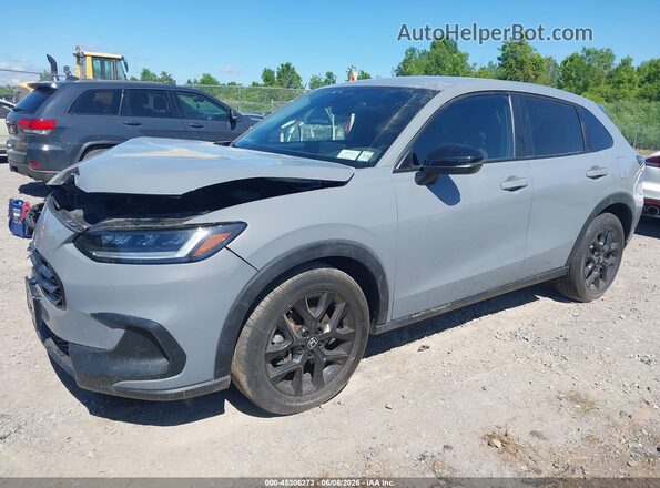 3CZRZ2H57PM749887 2023 HONDA HR-V Серый Передняя левая четверть