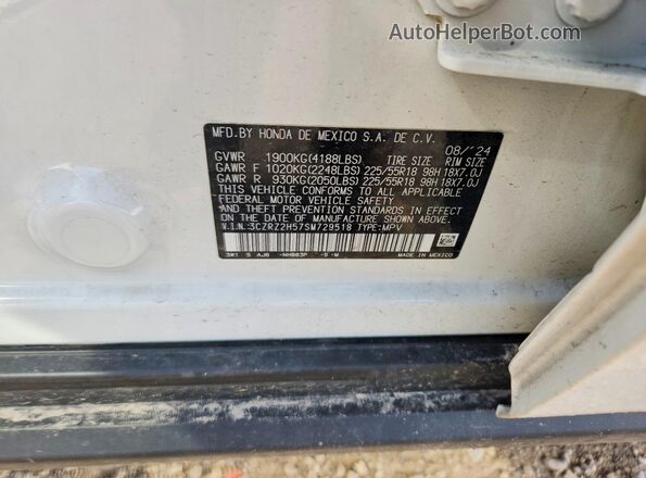 3CZRZ2H57SM729518 2025 HONDA HR-V White 