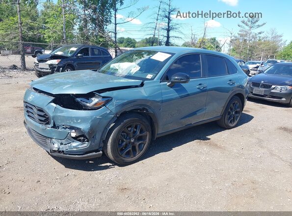 3CZRZ2H57SM772000 2025 HONDA HR-V Teal Առջևի ձախ երեք քառորդ տեսարան