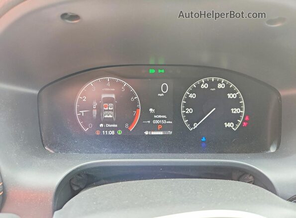 3CZRZ2H58PM722987 2023 HONDA HR-V Red Вид щитка приладів