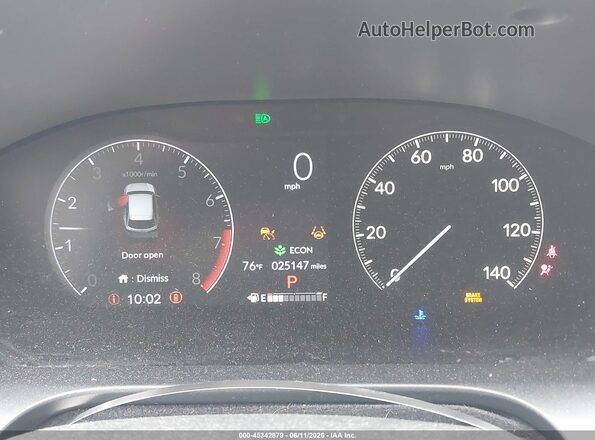 3CZRZ2H58RM775918 2024 HONDA HR-V Red Widok tylnych siedzeń