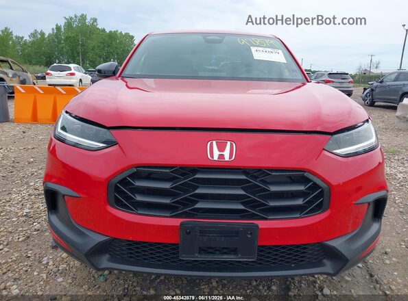3CZRZ2H58RM775918 2024 HONDA HR-V Red Widok zestawu wskaźników