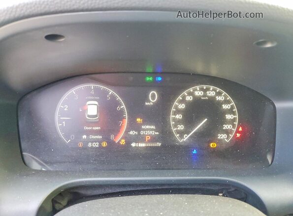 3CZRZ2H58TM101484 2026 HONDA HR-V Gray Вид щитка приладів