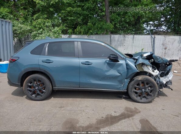 3CZRZ2H5XPM743484 2023 HONDA HR-V Blue Вид щитка приладів